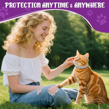 4 Pack Flea & Tick Collar for Cats - 8 Months Long-Lasting Protection and Prevention, Adjustable Cat Flea and Tick Collar