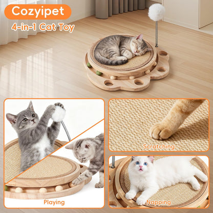 Pet Carrier with Wheels & Cat Scratcher Board Bundle Product