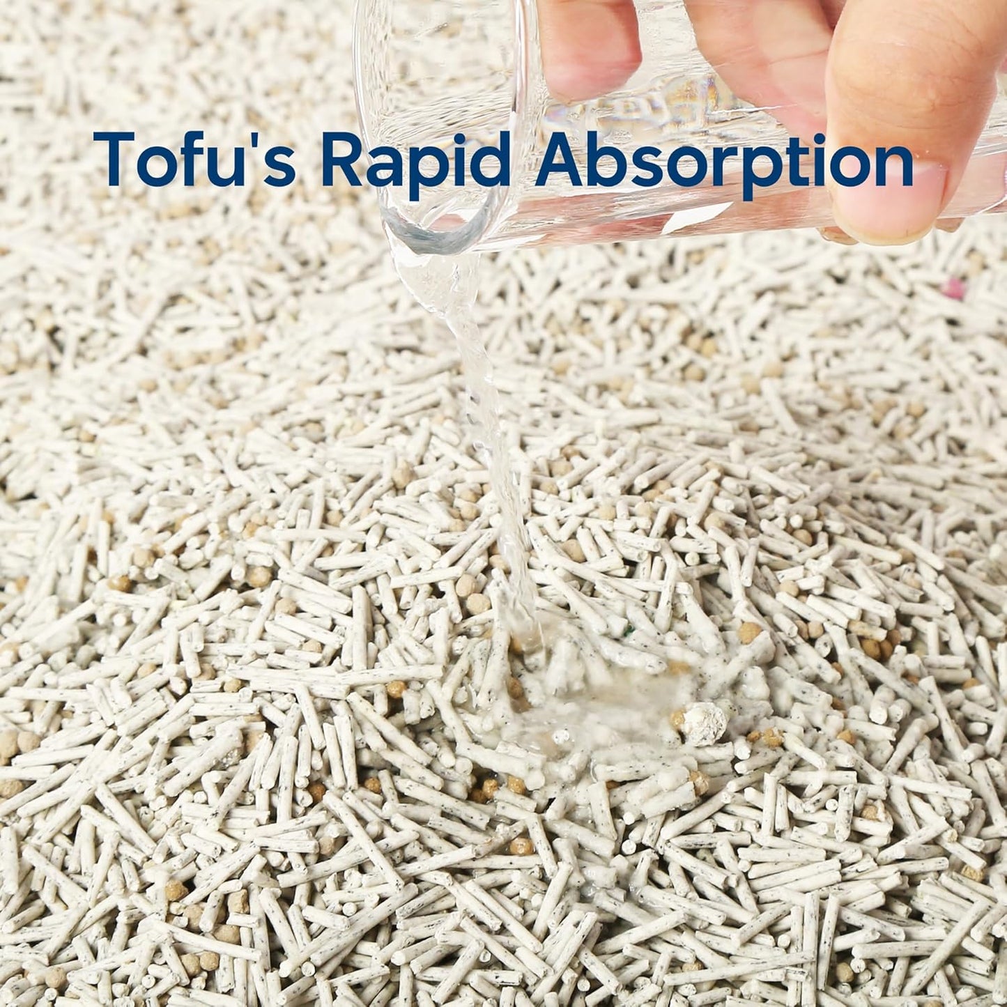 Tofu Cat Litter - Activated Carbon Clumping Litter, Unscented & Low Dust, 30 lbs