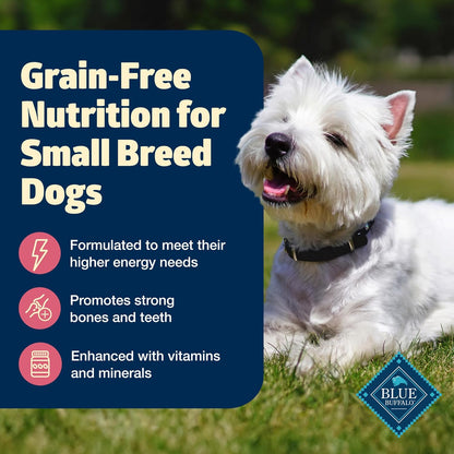 Blue Buffalo Freedom Grain-Free Small Breed Dry Dog Food, Supports High Energy Needs, Made in The USA with Natural Ingredients, Chicken & Potatoes, 11-lb Bag
