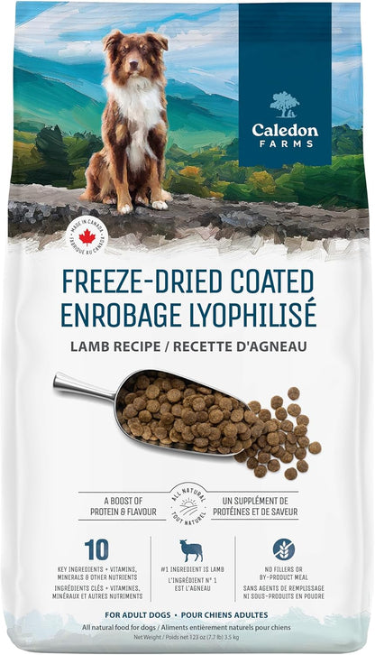 Caledon Farms Freeze-Dried Coated Lamb Recipe Premium Dry Dog Food 3.9lb