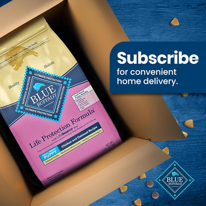 Blue Buffalo Life Protection Formula Small Breed Puppy Dry Dog Food with DHA, Vital Nutrients & Antioxidants, Made with Natural Ingredients, Chicken & Oatmeal Recipe, 5-lb. Bag