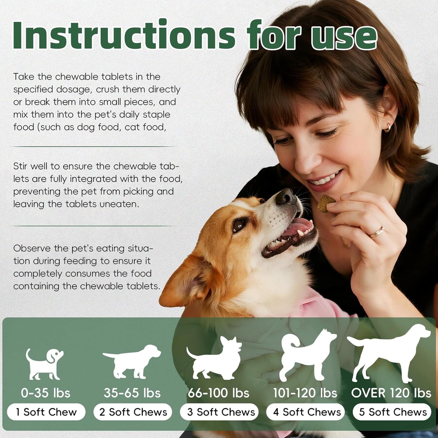 Probiotics for Dogs, Improve Itchy Skin Itchy Ears, Yeast Balance, Immune Support, Dog Probiotics (10 Billion CFU) for Dog Skin & Cost Care, Allergy Relief Chews + Vitamins Blend (120 Ct) Chicken