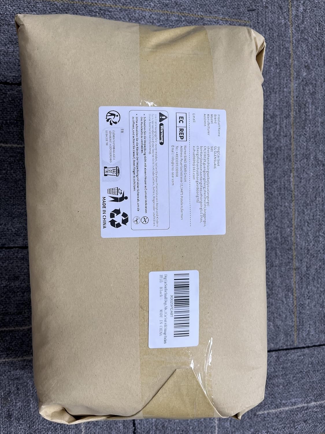 Dog Car Seat for Small Medium Dogs, Memory Foam Dog Booster Car Seat for Pets Under 35 lbs, Anti-Slip Pet Carseat with 2 Adjustable Leashes, Elevated Dog Travel Bed with Storage Pockets