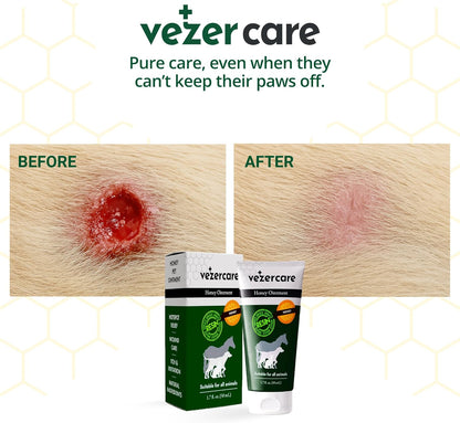 Dog Paw Balm & Wound Care Ointment – Natural Alternative to Manuka Honey for Hot Spots, Itchy Skin & Cuts – Safe for Dogs, Cats & Horses – Lick-Safe & Steroid-Free 1.7 oz