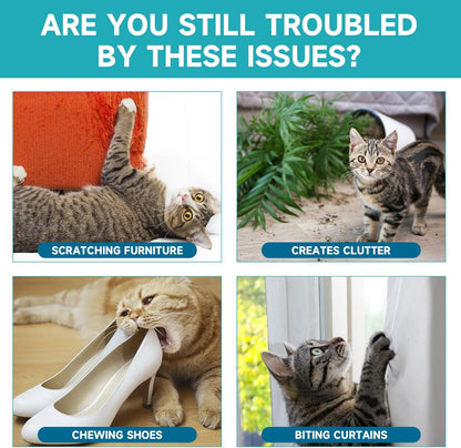 Cat Deterrent Spray, Cat Scratch Deterrent for Furniture, Cat Repellent Spray to Keep Cats Away, Cat Repellent Spray for Furniture Indoor & Outdoor, Prevent Scratching, Digging & Chewing 200ml