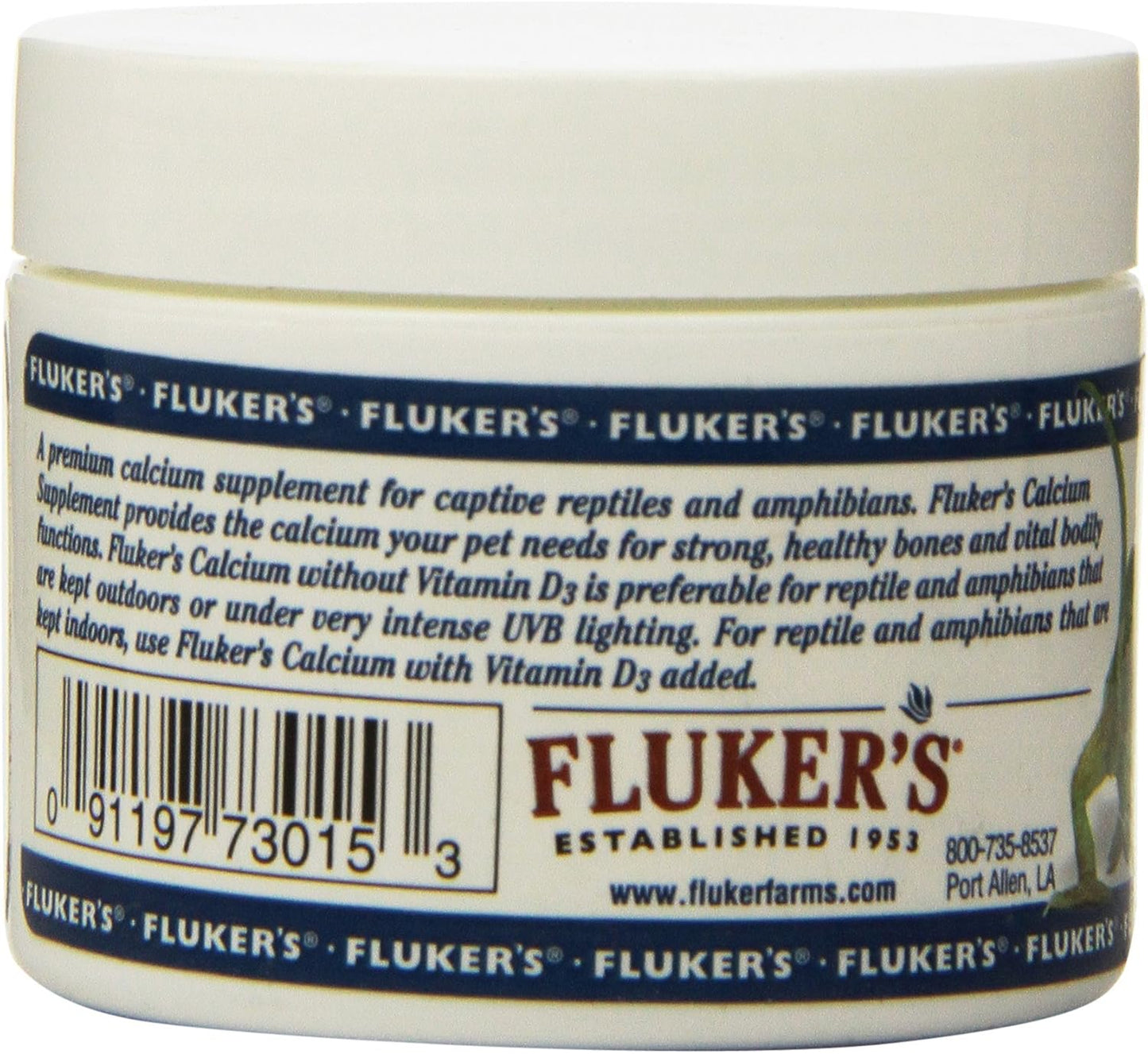 Fluker's Reptile Calcium Supplement Without Vitamin D3, 2 oz