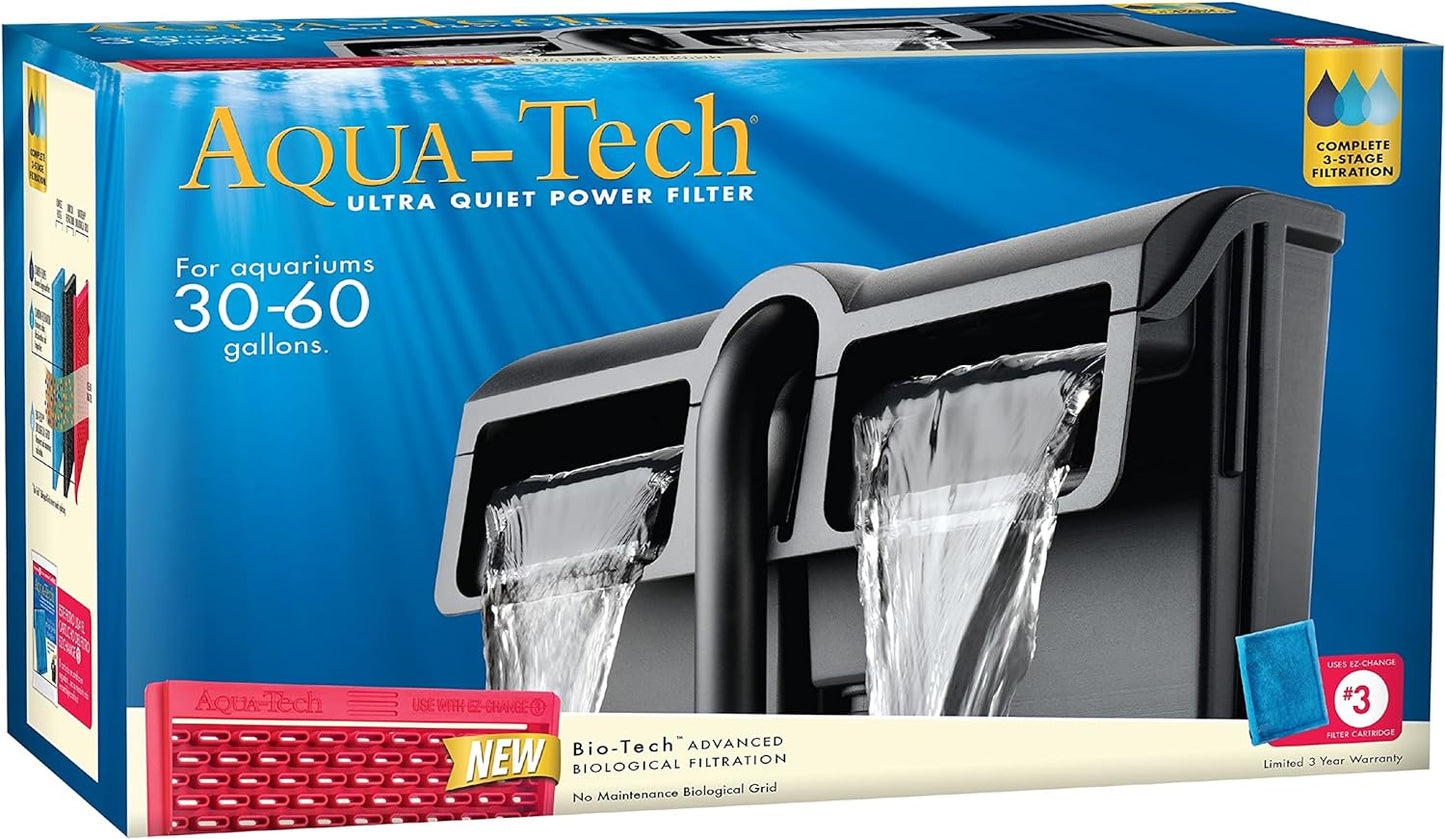 AQUA-TECH Power Aquarium Filter, 30 to 60-Gallon Aquariums, (ML90740-00)
