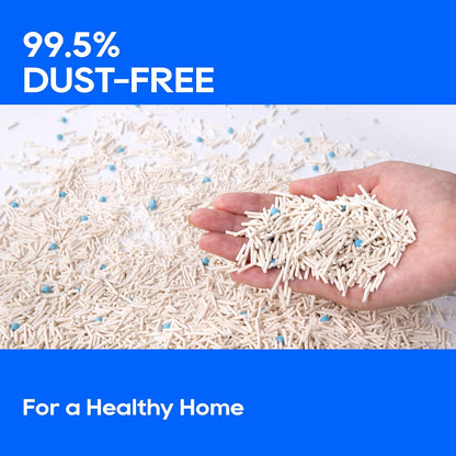 HoneyCare Cassava Tofu Mixed Cat Litter I Quick Clumping, Odor Control, Plant-Based Natural Ingredients, Non-Stick, Low Tracking, & Low Dust, 24 Lbs (4 Packs)