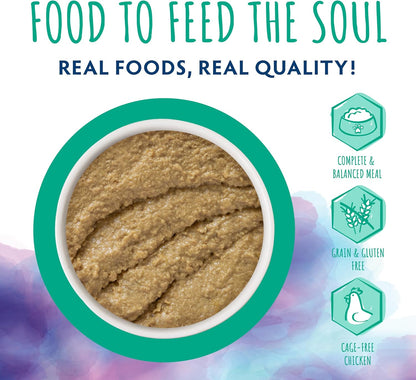 Soulistic Paté, Chicken and Turkey Dinner in a Hydrating Purée, 5.5oz Can, Pack of 8