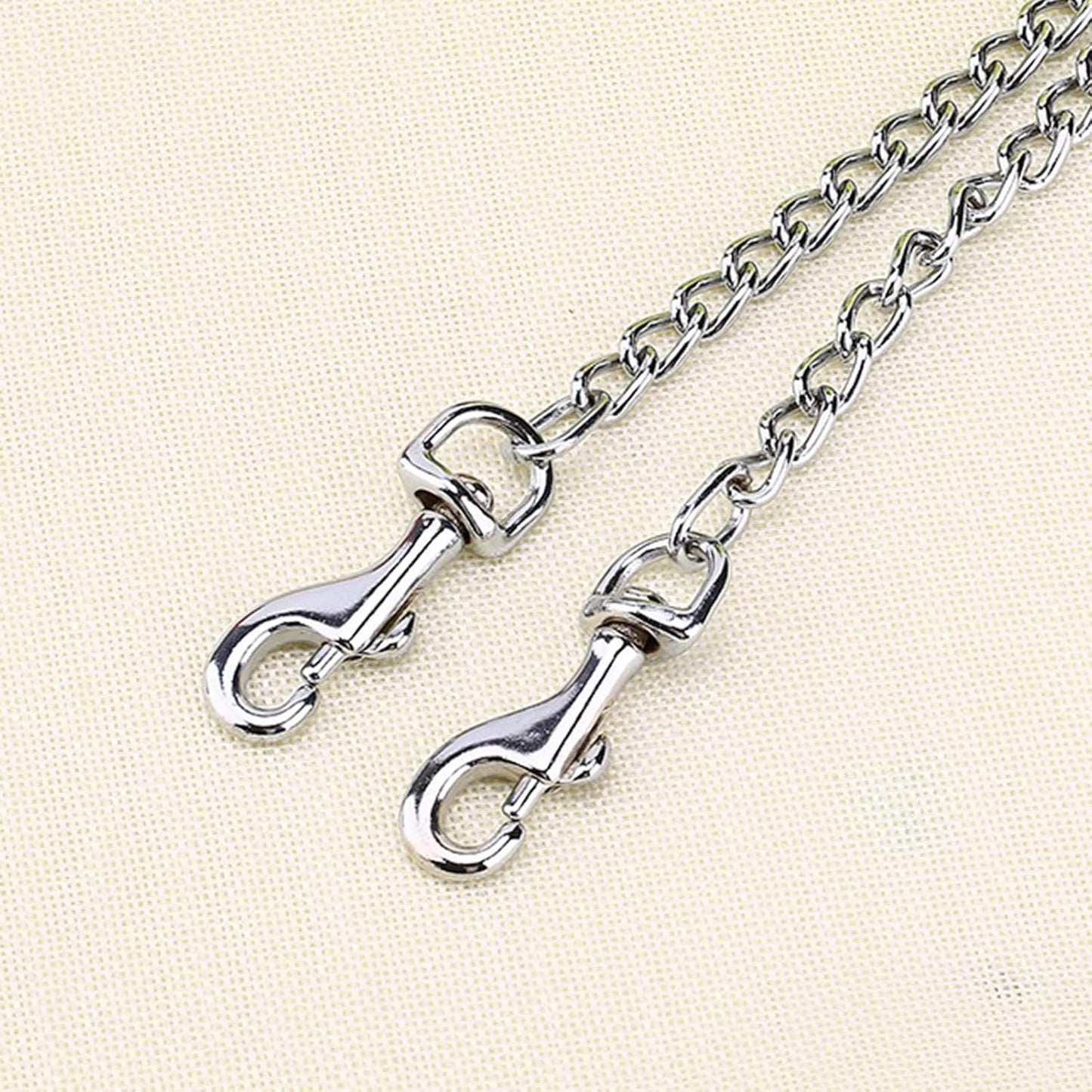 Acouto Double Dog Leash Coupler - Stainless Double Coupler 2 Way Leash Two Pet Dogs Walking - No Walking - Pet SuppliesDogsCollars, Harnesses & LeashesLeashesDouble Leashes