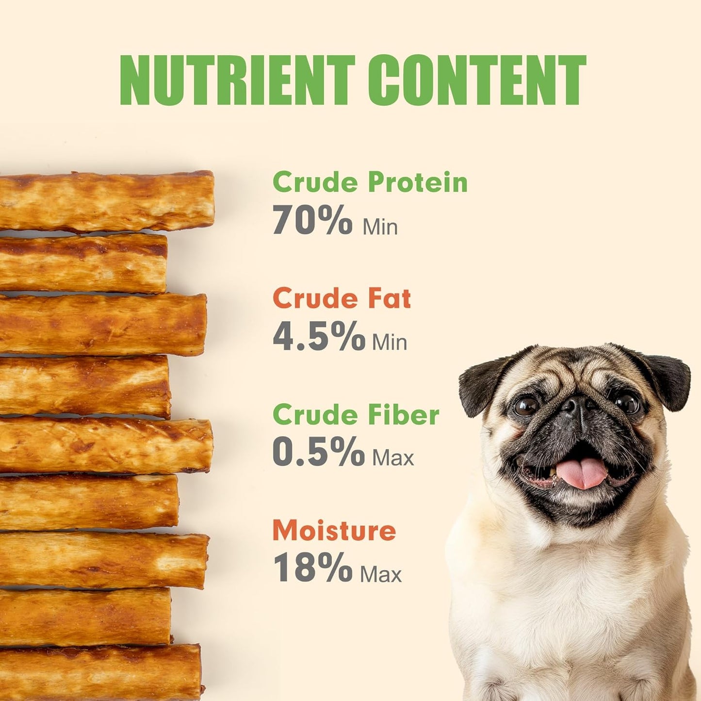 MON2SUN Chicken Collagen Sticks for Dogs, 5 Inch Teeth Cleaning Collagen Chews for Medium Dogs (Chicken Flavored), Healthy Snacks, 21.16oz (30 Count-Pack of 1)
