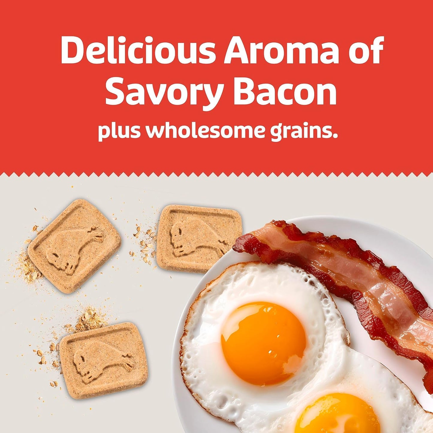 Blue Buffalo Health Bars Crunchy Dog Biscuits, Oven-Baked with Natural Ingredients, Bacon, Egg & Cheese, 16-oz Bag