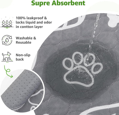 LOOBANI Large Dog Grass Pad with Tray - 35x23in Dog Litter Box with 2 Artificial Grass Patch + 2 Washable Pee Pads - Quickly Absorbency Indoor Outdoor Potty for Patio Balcony Apartment Use