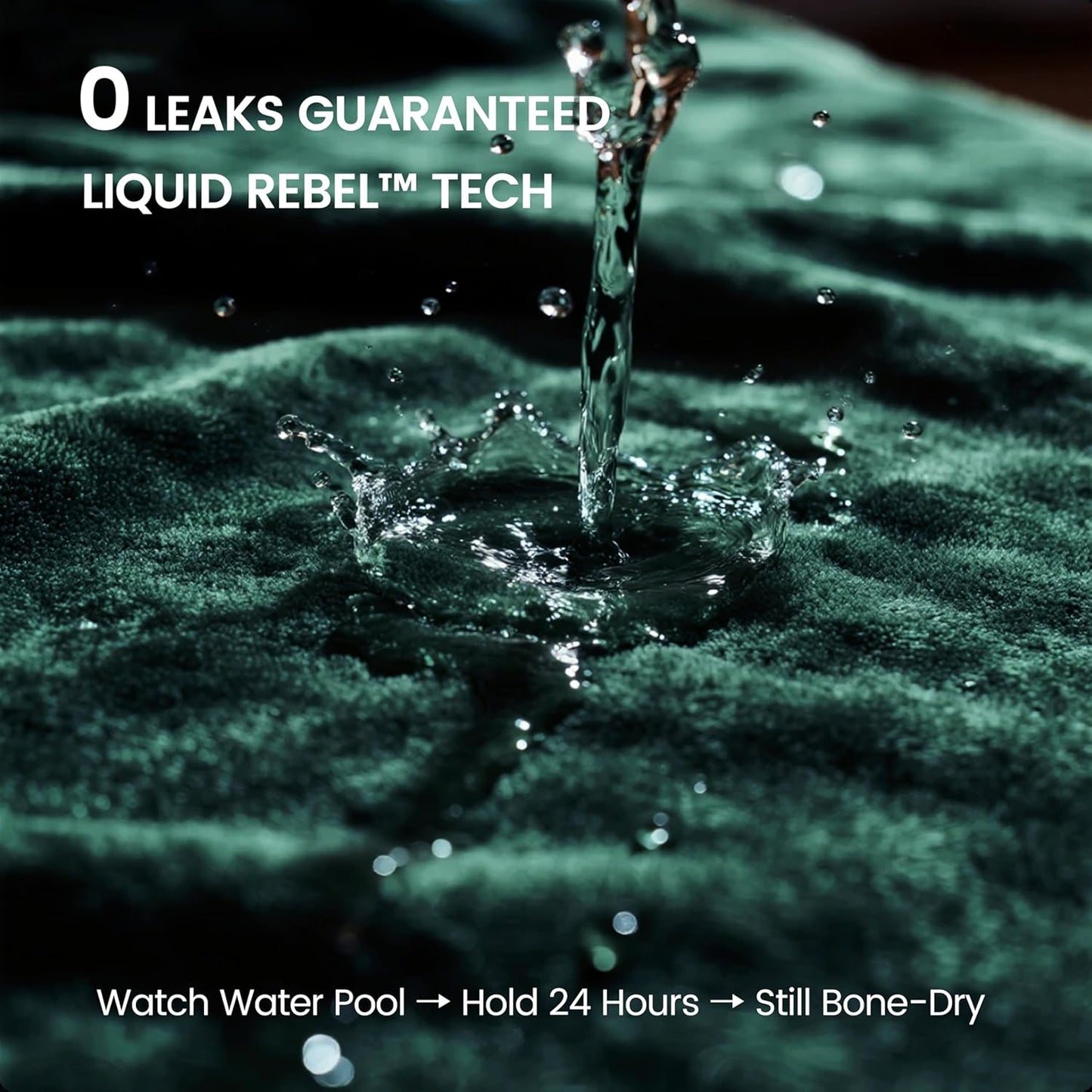 gogobunny Waterproof Bed Blanket, Reversible Sherpa Fleece Throw Blanket for Dog Puppy Cat, Furniture Cover Protects Bed Couch Sofa from Liquid Pee and Pet Fur (Forest Green, 50x60 inches)