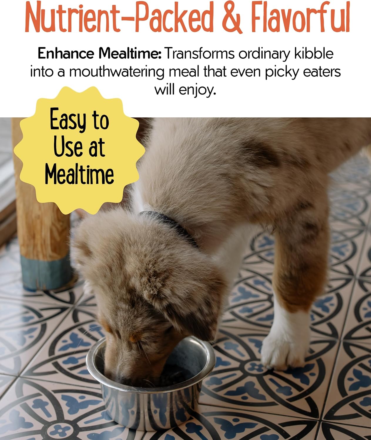 Freeze-Dried Beef Mighty Boost Dog Food Topper | High-Protein Meal Enhancer for Dogs | Grain-Free, All-Natural Pet Food Additive | Made in The USA