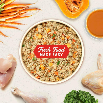 Stella & Chewy's FreshMade Frozen Fresh Grain-Free Chick-a-Lick'n Dog Food, 16-oz Pouch (Pack of 4)