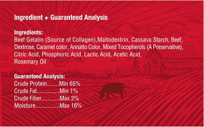 | Healthy Chewers | Natural Collagen and Beef Sticks for Dogs | 100 Count | High Protein and Limited Ingredient Dog Chews