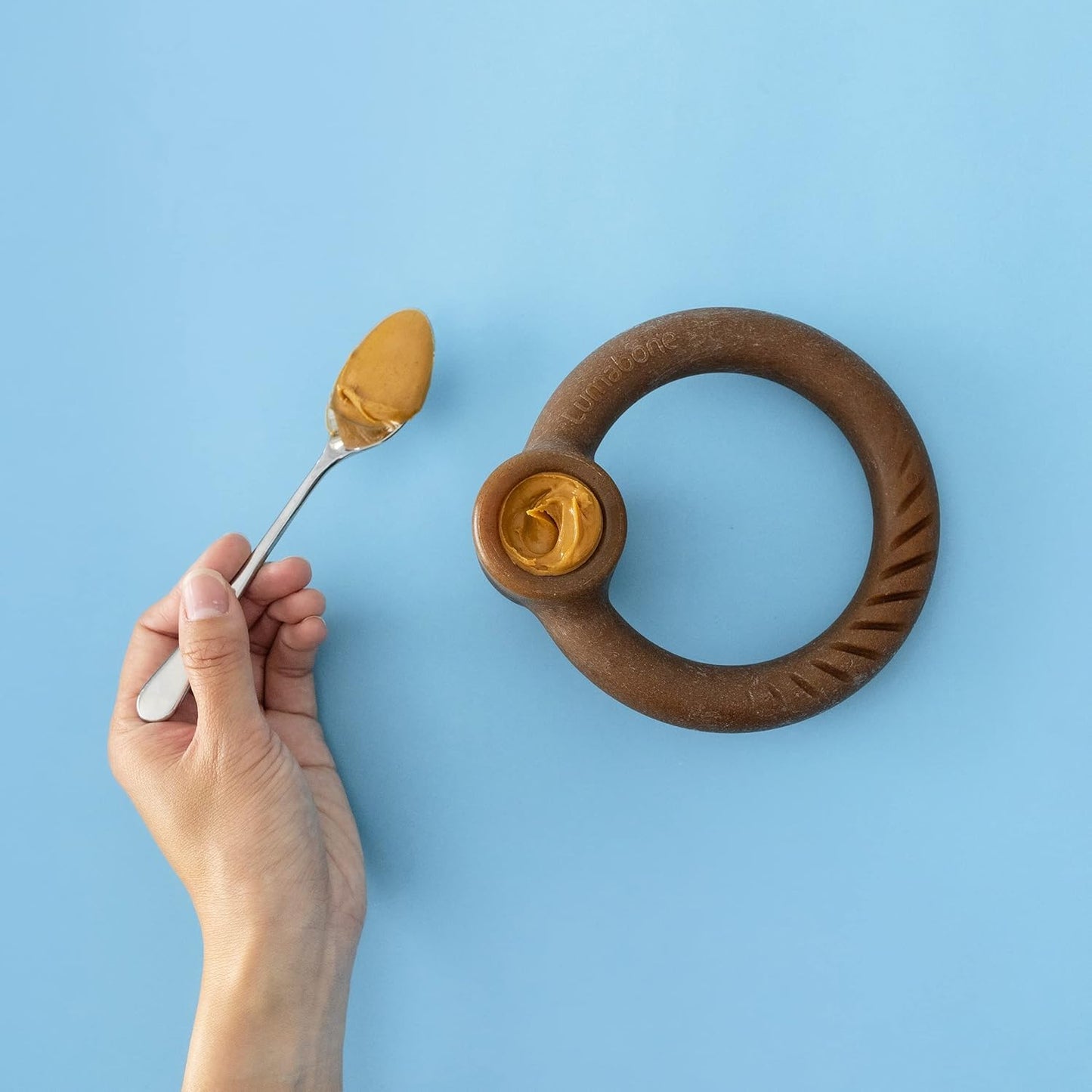 Lumabone Real Bacon Medium 4-Pack Durable Dog Chew Toys for Aggressive Chewers, Made in USA – Wishbone, Ring Stuffer, Dental Chew, Stick