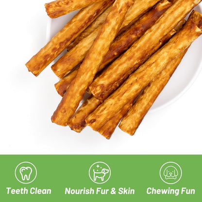 MON2SUN Chicken Collagen Sticks for Dogs, 5 Inch Teeth Cleaning Collagen Chews for Medium Dogs (Chicken Flavored), Healthy Snacks, 21.16oz (30 Count-Pack of 1)