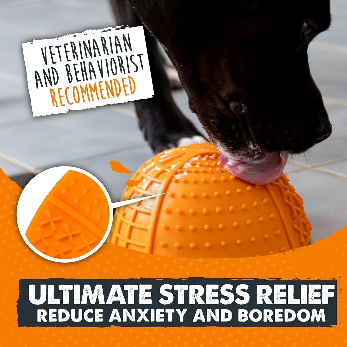 Mighty Paw Dog Slow Feeder Bowl - Interactive BPA-Free Silicone Lick Bowl for Dogs - Easy to Clean, Keeps Pets Entertained, Provides Mental Enrichment