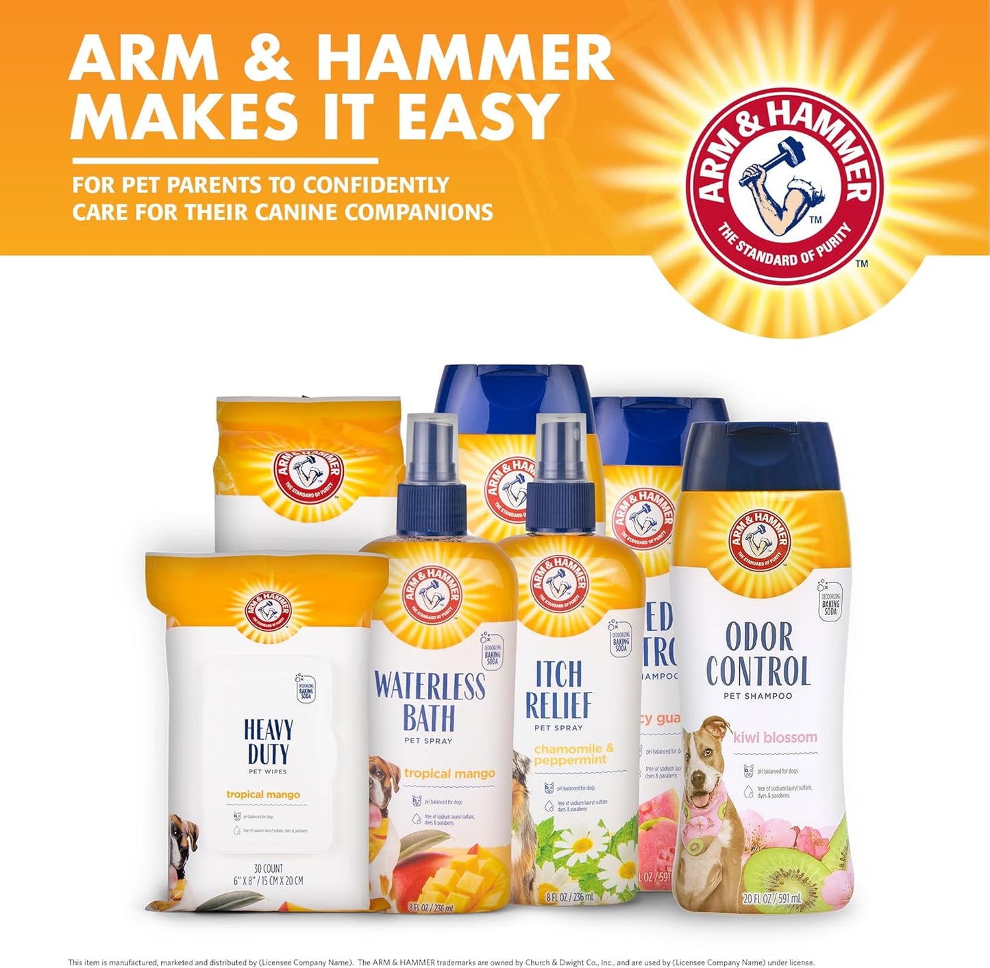 Arm & Hammer for Pets Itch Relief Spray for Dogs - Dog Itch Relief with Baking Soda Chamomile & Peppermint Scent - Professional Dog Skin Care - Anti Itch Spray for Dogs, Itchy Dog Skin Relief 8oz