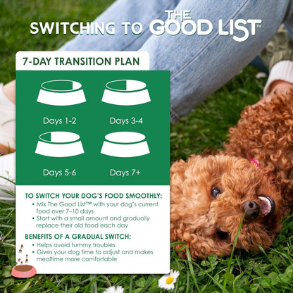 Farmland Traditions The Good List Air-Dried Dog Food, Premium Beef & Bone Broth for Dogs, Protein Rich & Grain-Free Nutrition, 1 Pound Bag