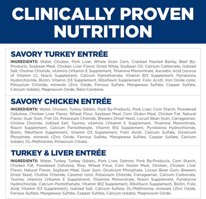 Hill's Science Diet Adult 1-6, Adult 1-6 Premium Nutrition, Wet Cat Food, Variety Pack: Turkey; Chicken; Turkey & Liver Minced, 5 oz Can Variety Pack, Case of 12