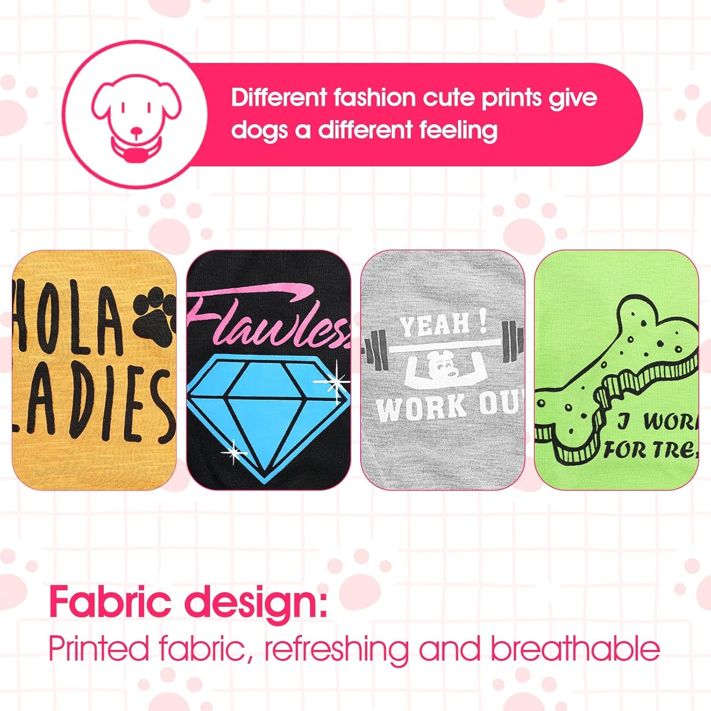 4 Pcs Chihuahua Clothes Cute Boy Dog Shirts for Small Dogs Soft Comfortable Black XXS Dog Clothes Pet Clothing Shirt for Teacup Dogs Yorkies Puppy Kitten