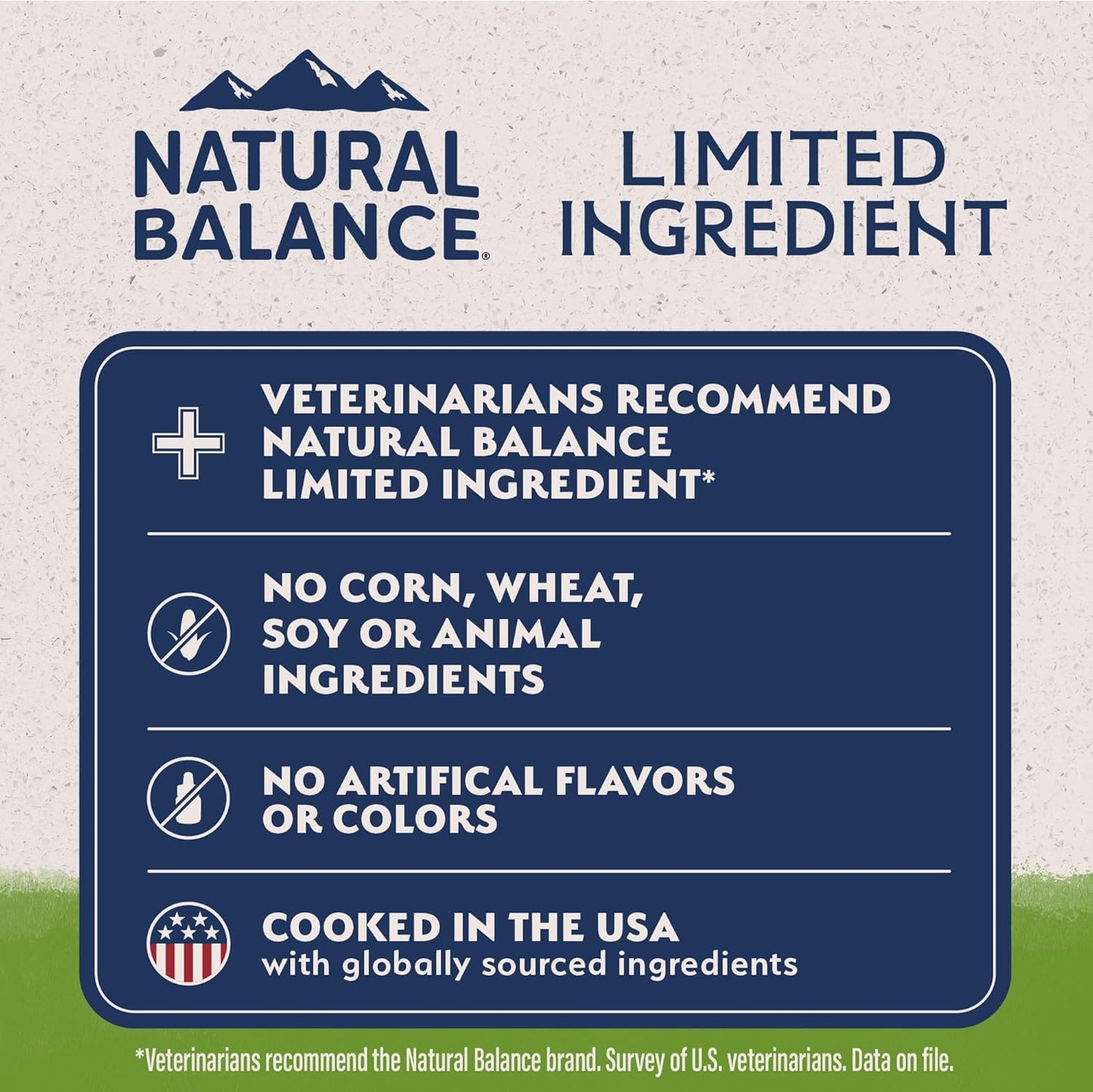 Natural Balance Limited Ingredient Adult Dry Dog Food with Vegan Plant Based Protein and Healthy Grains, Vegetarian Recipe, 24 Pound (Pack of 1)