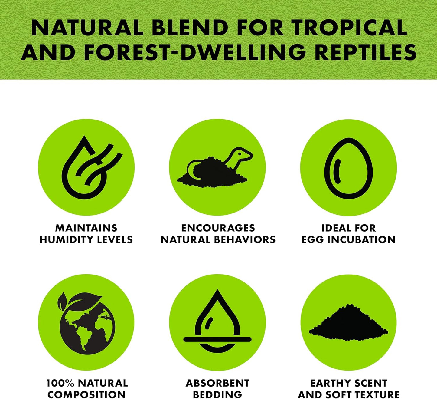 Zilla Reptile Terrarium Bedding Substrate Jungle Mix, 8 Quart