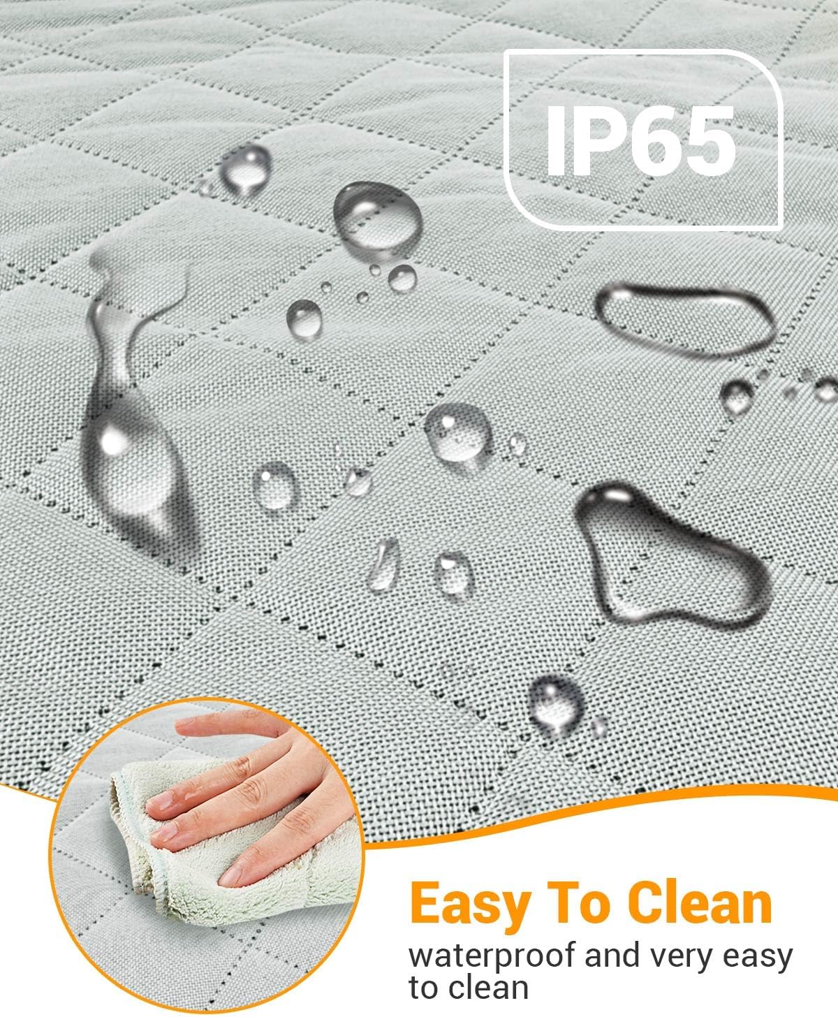 Dog Car Seat Cover, 600D Heavy Durable Dog Seat Cover for Back Seat, 100% Waterproof Scratch Proof Nonslip Dog Hammock for Car with Side Flap, Pet Back Seat Covers for Cars with SeatBelt Gray