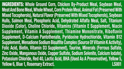 9Lives Indoor Essentials Dry Cat Food for Adult Cats with Chicken & Salmon Flavors, 3.15 lb. Bag (Pack of 4)