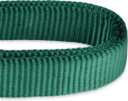 Hyhug Martingale Dog Collar Medium Green |Escape - Proof Heavy Duty Nylon Durable No Slip, Ideal for Training & Daily Walks