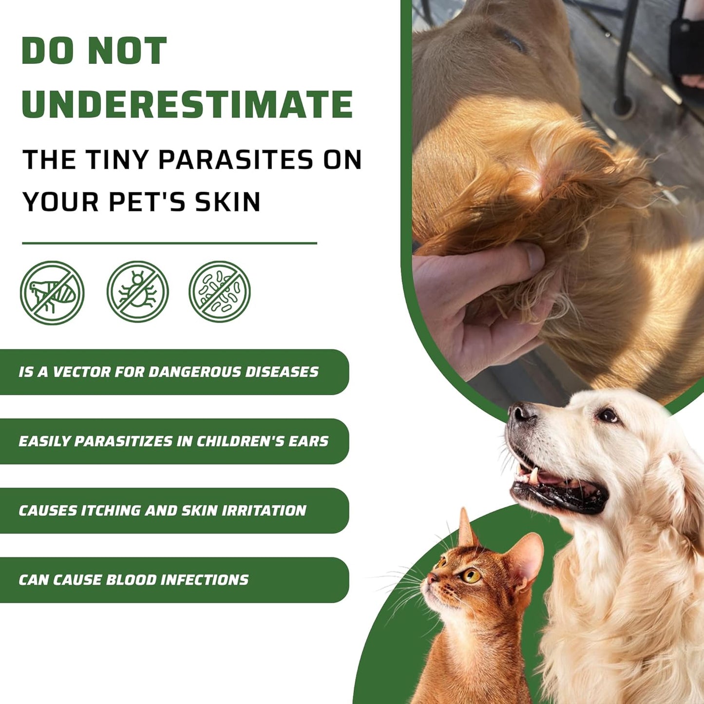 Natural Spray for Dogs & Cats - Itch Relief & Skin Soothing Spray with Eucalyptus Lemon Oil - Safe for Sensitive Skin, Reduces Irritation, Neutralizes Odor, and Protects Skin - [Spray + Shampoo]