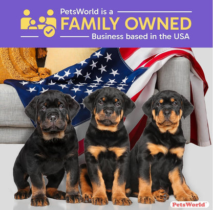 PETSWORLD Pet Wipes for Dogs & Cats, Unscented, Hypoallergenic, Chemical-Free, Biodegradable (98%), Thick & Durable, Textured Grooming Wipes (Unscented, 50 Count)