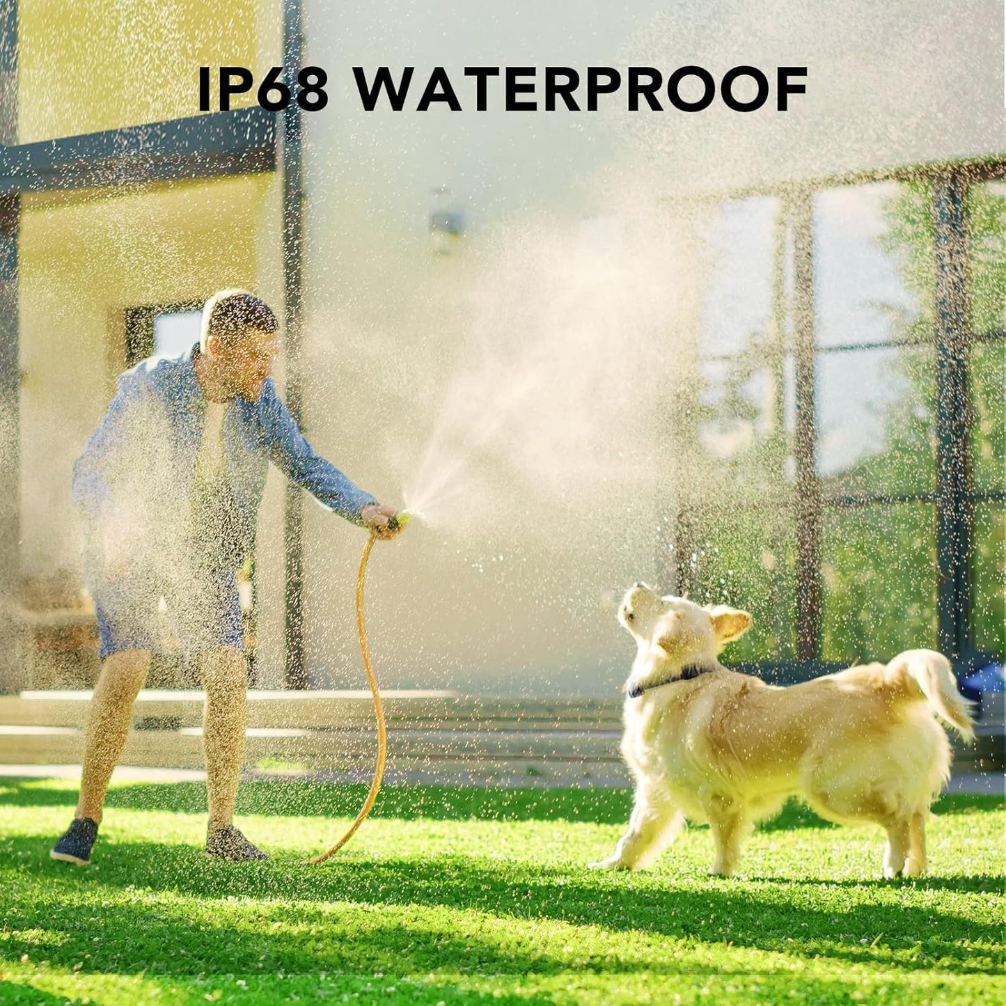 DOG CARE Dog Training Collar with Remote - Shock Collar for All Dogs with 1800FT Remote, Rechargeable Bark Control with Beep/Vibration/Shock Modes, Security Lock, Rainproof