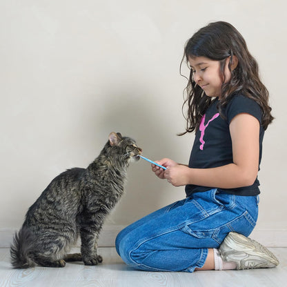 Fieldcrest Farms Lickable Creamy Cat Treats – 50ct Variety Pack – 4 Savory Flavors (Chicken, Tuna, Duck, Salmon) with Taurine – Smooth, Tasty Cat Treat Tubes – Serve by Hand, Dish, or as a Topper