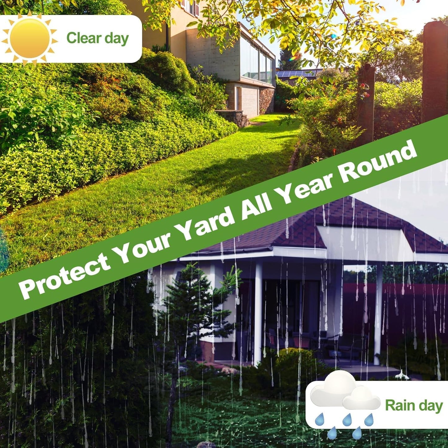 Cat Repellent Outdoor to Keep Cats Away, Natural Peppermint Oil Cat Deterrent Outdoor and Indoor, Keep Cats Out of Yard Permanently, Protect Your Yard and Furniture (Green)