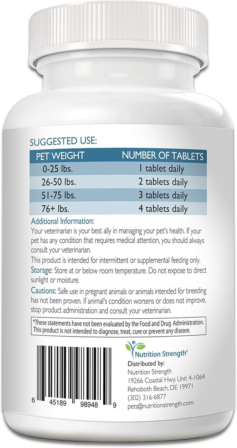 Cognitive Support for Dogs, Promotes Dog Brain Health, Mental Support Supplement for Cognitive Difficulties, 120 Chewable Tablets