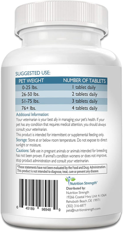 Cognitive Support for Dogs, Promotes Dog Brain Health, Mental Support Supplement for Cognitive Difficulties, 120 Chewable Tablets