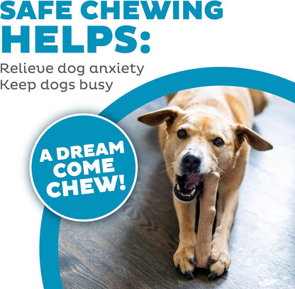 Outward Hound Dogwood Wood Durable Dog Chew Toys, Real Wood & Calming Hemp, 2-Pack, Medium