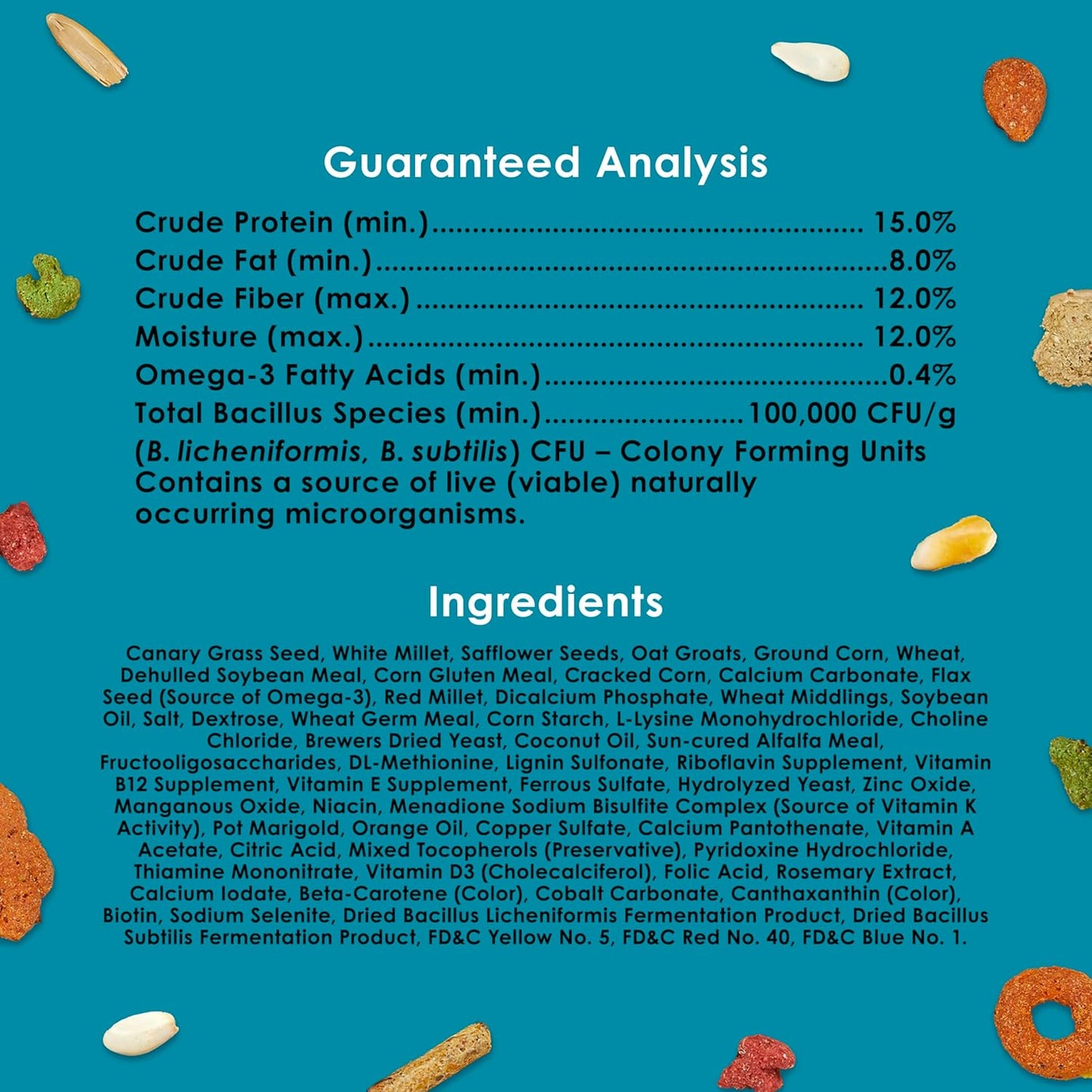 Kaytee Forti-Diet Pro Health+Safflower Nourish+Protect Cockatiel Food, Supports Breeding and Molting, Nutrition Backed by Science, Digestive and Brain Health, 4 pounds