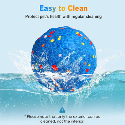 TVM Interactive Dog Toys Ball, Automatic Moving, Bouncing Chew Toys, E-TPU Material, Suitable for Large and Medium-Sized Dogs, Used for Boredom Relief and Daily Training (Blue)