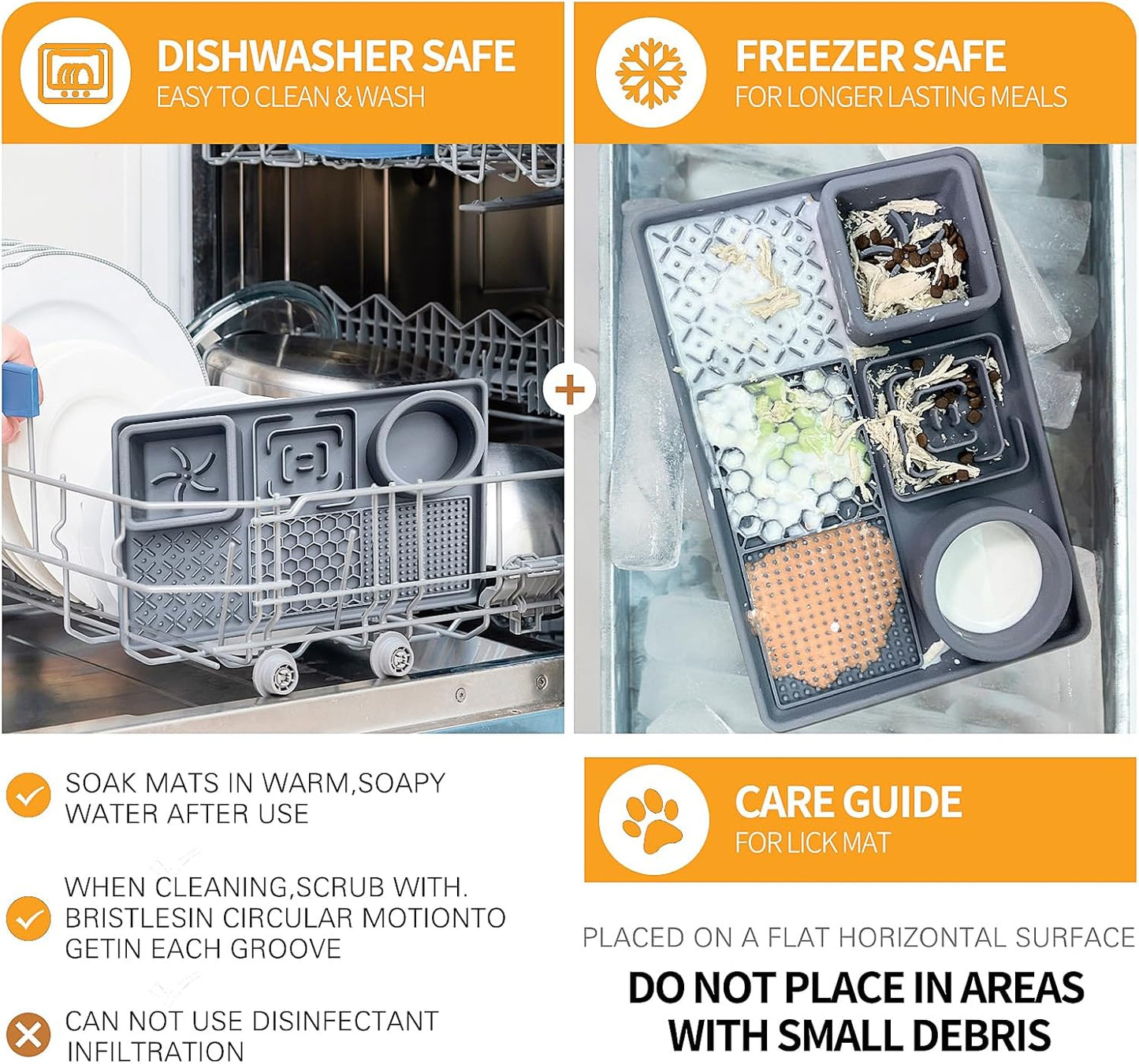 Lick Mat for Dogs, Dog Cat Licking Pad Mats for Butter Yogurt Peanut Frozen Food, Dog Slow Feeder Puzzle Bowl, Silicone Anti-Slip Pets Treats Feeding Mat for Large Dog/Puppy,(Green, 11.9"x7.9")