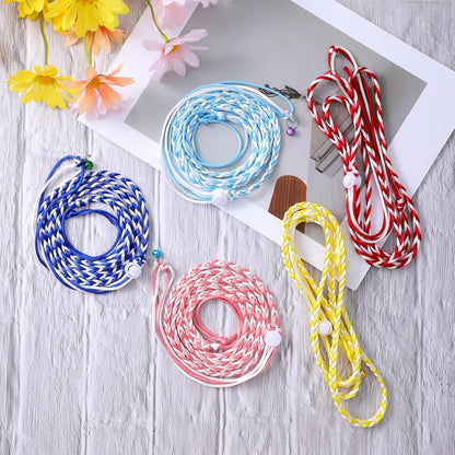 5 Pieces Adjustable Hamster Rat Leash Hamster Harness Small Animal Bell for Ferret Walking Pet Mouse Gerbil Small Animal