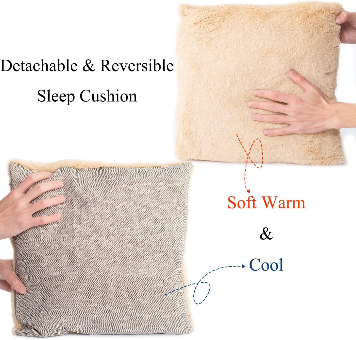 WINDRACING Cat Bed for Indoor Cats - Cat Cave Beds Cat House Cat Tent with Removable Washable Cushioned Pillow, Soft Kitten beds,Cat Beds & Furniture, for Small and Medium Pet Bed