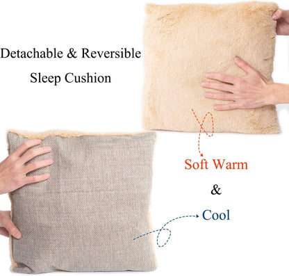 WINDRACING Cat Bed for Indoor Cats - Cat Cave Beds Cat House Cat Tent with Removable Washable Cushioned Pillow, Soft Kitten beds,Cat Beds & Furniture, for Small and Medium Pet Bed