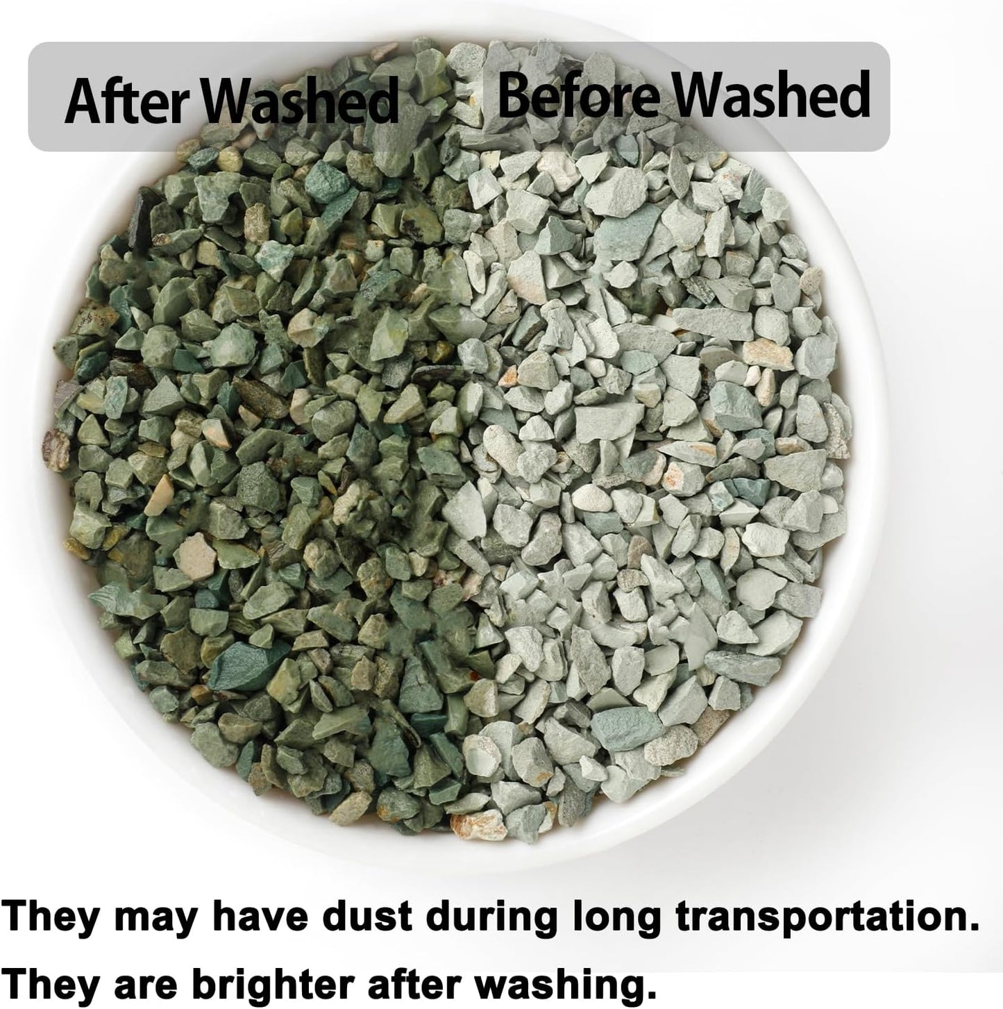 5lb Succulents and Cactus Green Zeolite, Décor & Additive Rocks, Natural Decorative Gravel for Bonsai, Fairy Gardening, DIY Projects, Vases Fillers, Terrarium