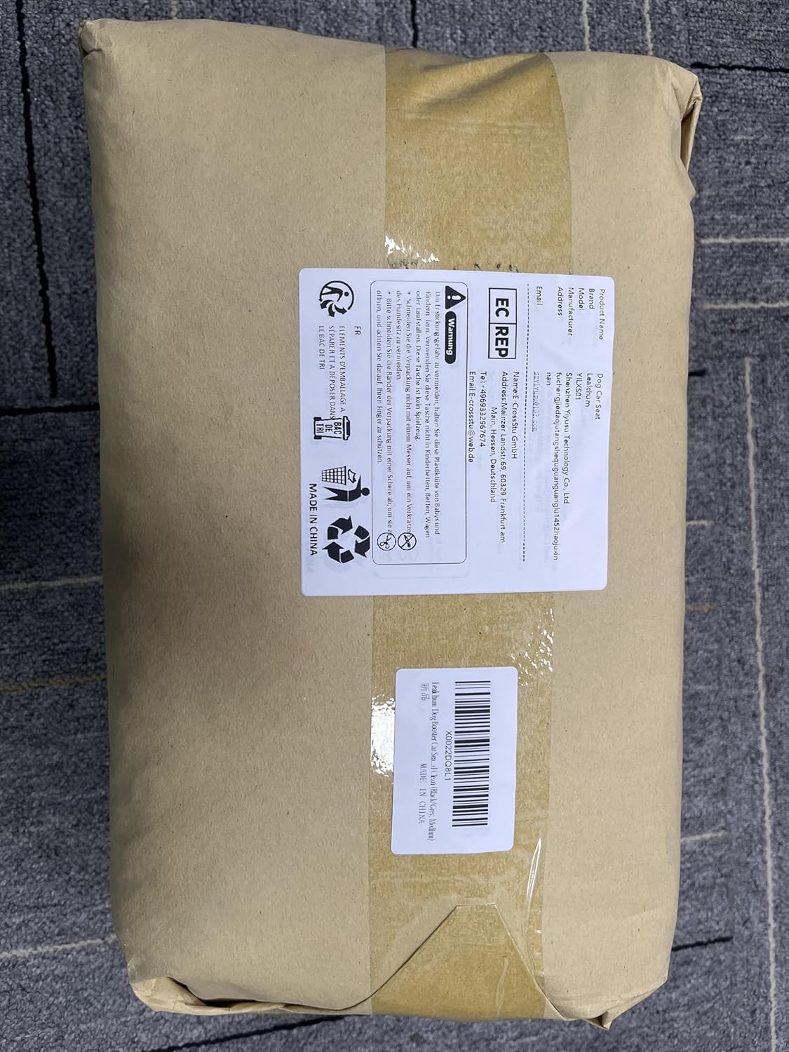 Dog Booster Car Seat for Small/Medium Dogs,6in Memory Foam Elevated Cushion,Fully Detachable and Washable,2 Clip-On Safety Leashes,Anti-Slip Base(Black/Grey,Medium)